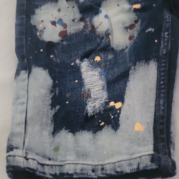 FWRD Denim Paint Splatter Jean Shorts Size 32 - Picture 3 of 10